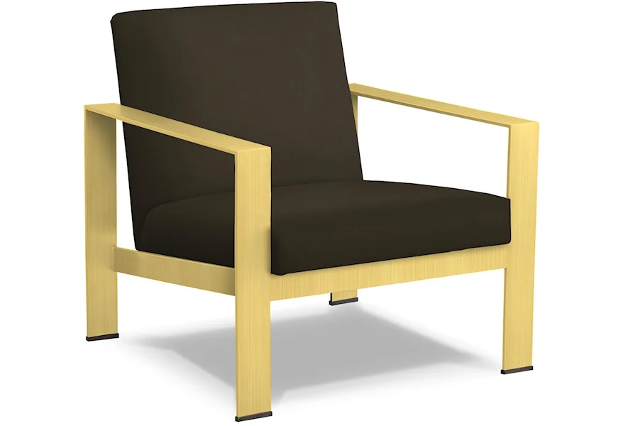 Lela Metal Accent Chair by Bassett at Esprit Decor Home Furnishings